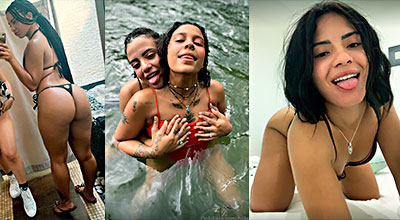 Tokischa y Hillary destruyendo un trasero a una lesbiana audaz