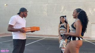 Amari & Nynylew cheerleaders get anal fucked