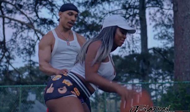 Breyana playing basketball before getting fucked