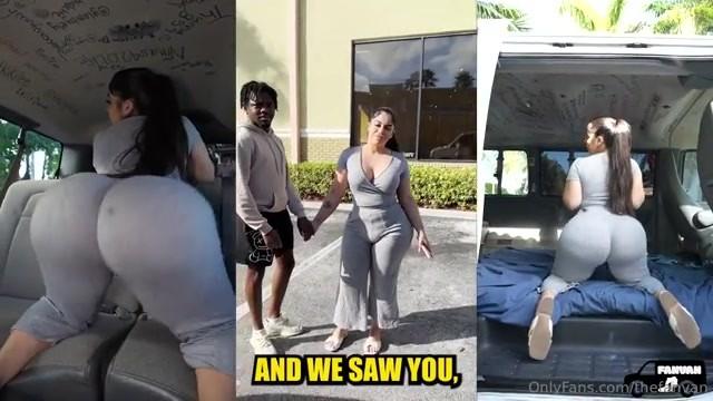 Fat Ass TaiThe5Footer Playing in the fanvan