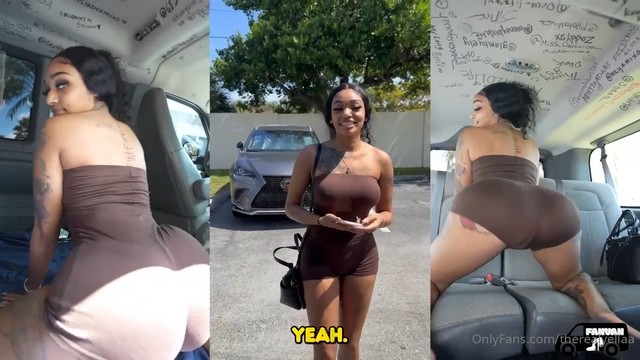 J Yella playing with her toys in the fanvan