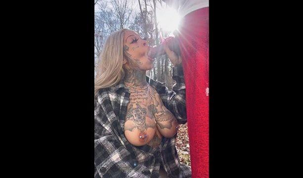 Kaay6razy getting facial outdoors