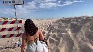 MTV Kay fucking in the desert outdoors