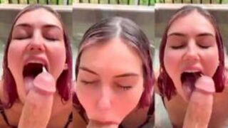 Olivia Mae blowjob outdoor in the jacuzzi leaked porn