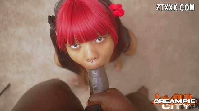 Petite Baezy riding and getting Creampie