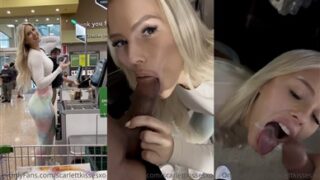 ScarlettKissesXO boyfriend gets horny in the mall parking lot