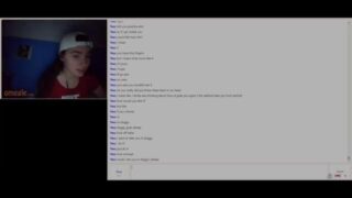 Teen hiding from her parents masturbating on omegle