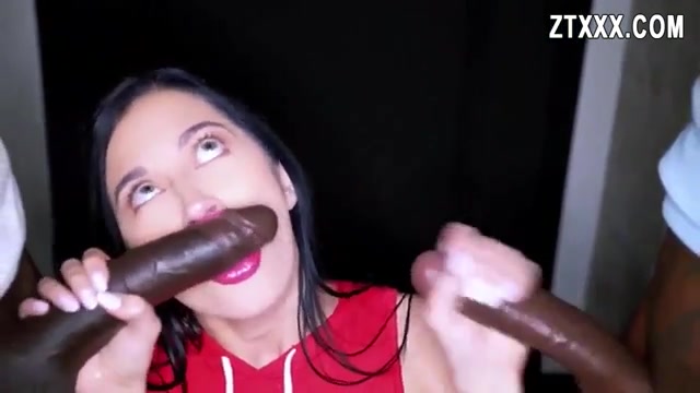 Whore Alex Coal in intense interracial threesome with Jax Slayher and Pressure