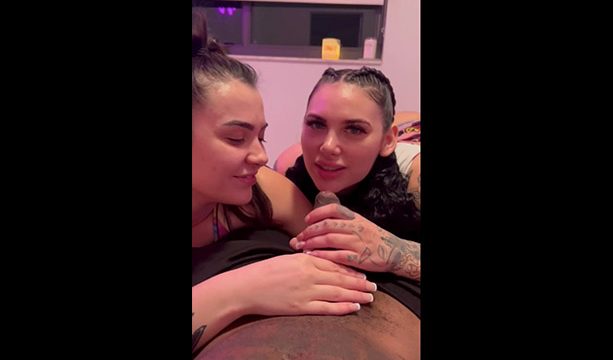 kiley lynn & Tae Double Blowjob on BBC