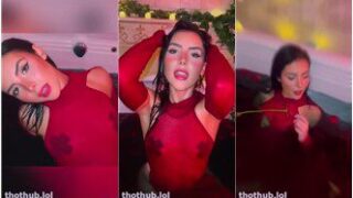 Andrea Botez Nude Bathtub Sheer Nipple Pasties Video Leaked