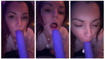 Blue Dildo Lick And Suck Porn Video