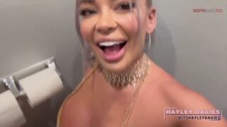 Bronze Goddess with Hayley Davies GG pussy licking