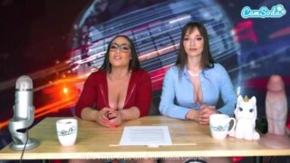 Carmela Clutch & Lexi Luna on the news being fucked by some machines