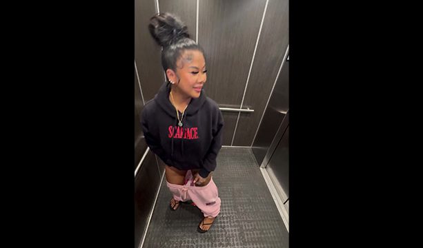 Flipp Petite thick fucking in the elevator with a BBC