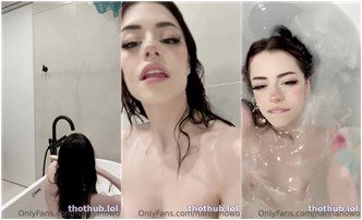 Hannahowo Full Nude Bathtub JOI OnlyFans Video Leaked
