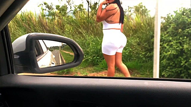 I pick up a stranger in my car and she ends up dripping