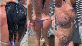 Jasmine Jae Nude Outdor Shower OnlyFans Video Leaked