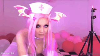 Jessica Nigri Bouncing Boobs In Kitty Micro Bikini