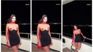 Kendall Jenner Naked Pasties Dress Candid Video Leaked