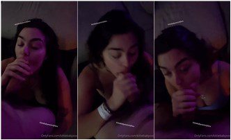 KittieBabyXXX Nude POV Blowjob Facial Onlyfans Video Leaked