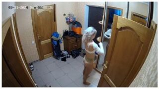 Leaked House Cam Record For A Sexy Wife In Lengerie