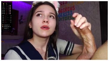 Livestram Dick Swollow And Handjob Video