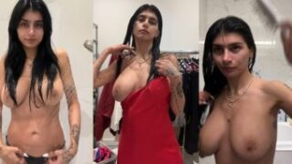 Mia Khalifa Red Dress PPV Video Leaked