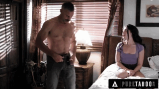 PURE TABOO Silver Fox Can’t Resist His Stepson’s Super Naughty Teen Girlfriend Jane Wilde!