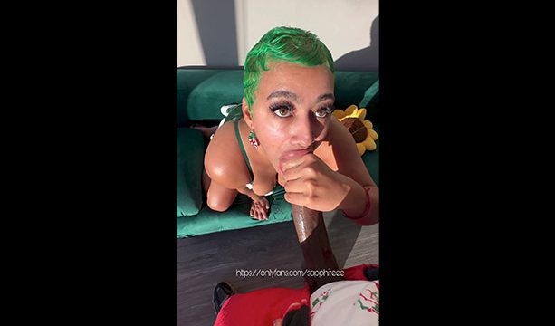 Sapphire facing a big black cock