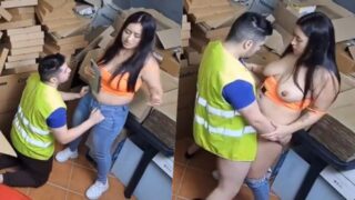 They broke up at work and he has sex right there