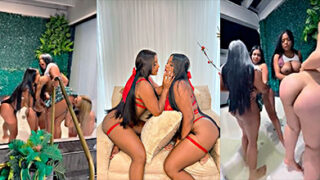 Videos de Las gemelas Estrada en una orgia lesbica muy ardiente en xpaja