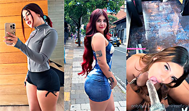 Videos de La linda Isabela Ramírez de rodilla chupando un gran consolador en xpaja