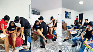 Videos de En la escuela  singando en una rica orgia muy ardiente en el curso en xpaja