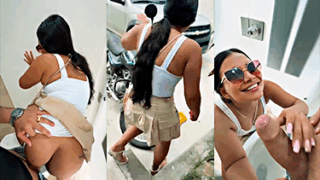 Videos de La Joven Lo singa Hasta Sacar Su Leche en un baño publico en xpaja