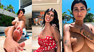 Videos de La zorra tetona de Mia Khalifa muy ardiente en la piscina en xpaja